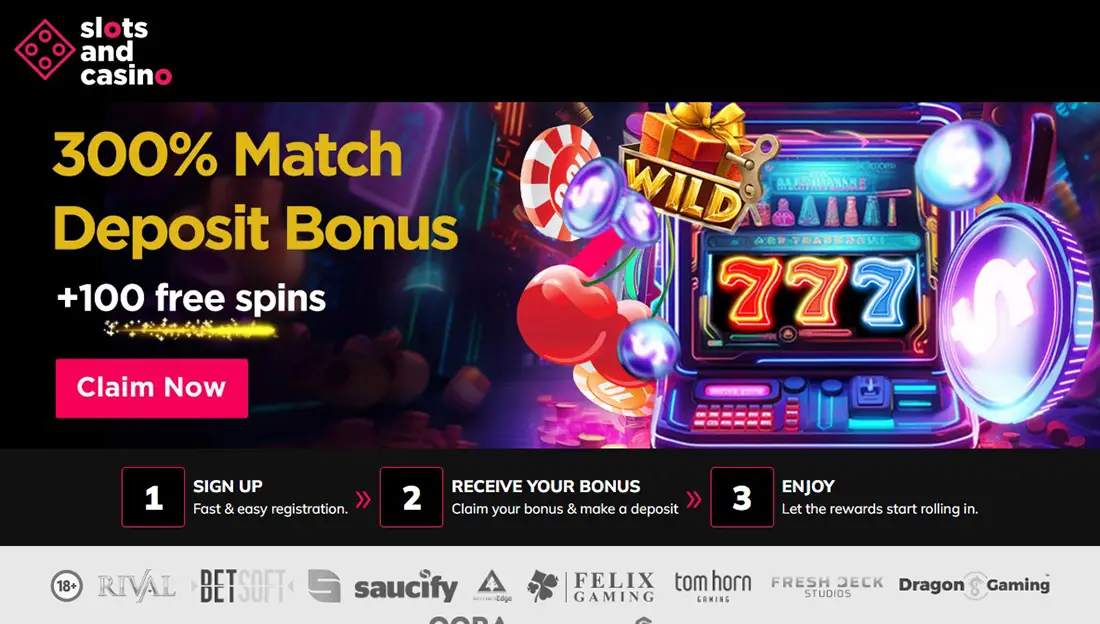 SlotsandCasino website